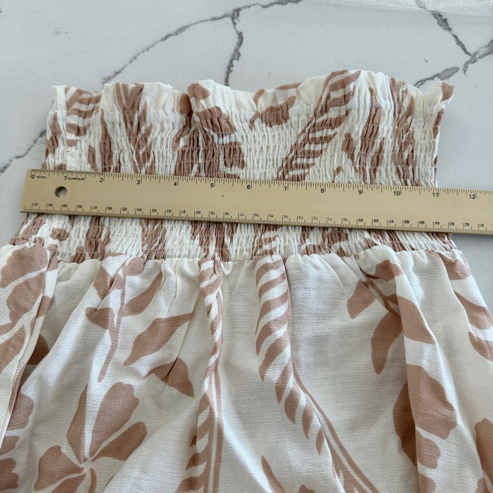βοΈ VICI Collection Coastal Views Tropical Maxi Skirt Cream Beige Neutral Floral - Picture 11 of 15